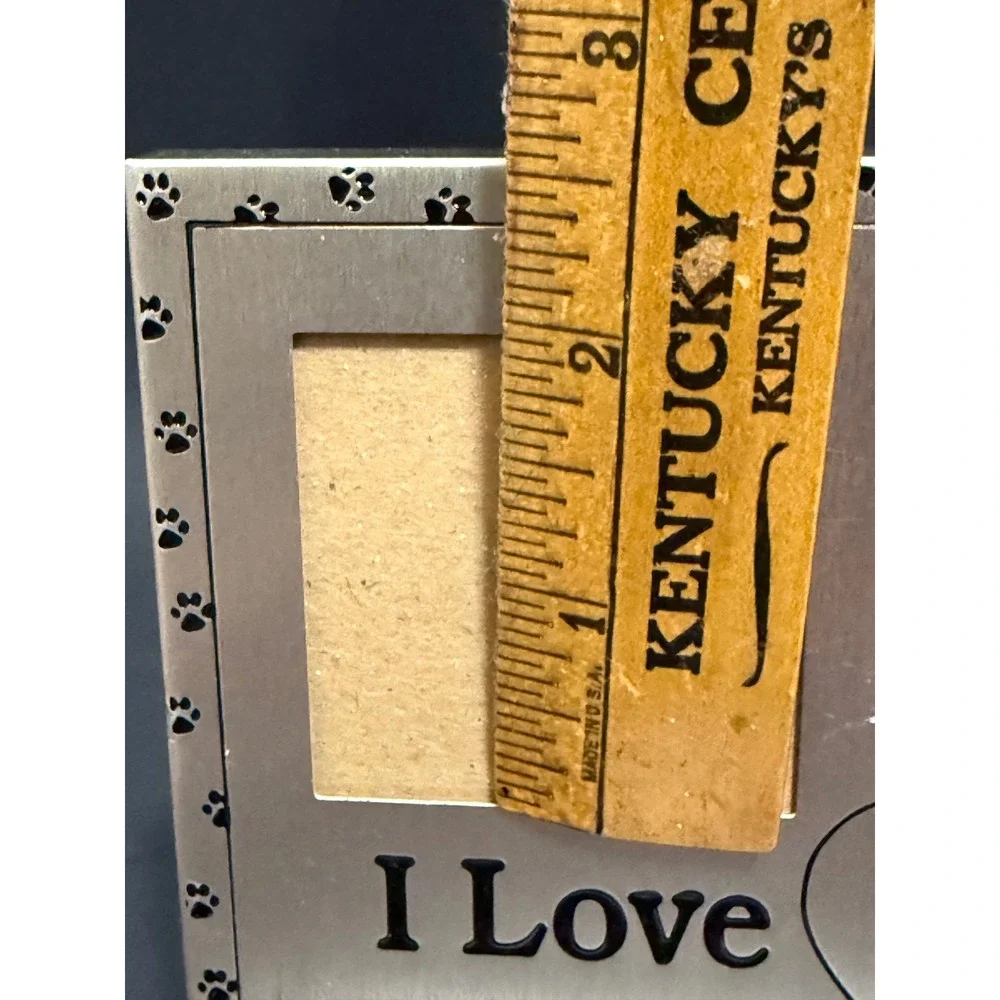 Pinnacle‎ Frames I Love My Dog Metal 3-Photo Collage Picture Frame Silver 5x7